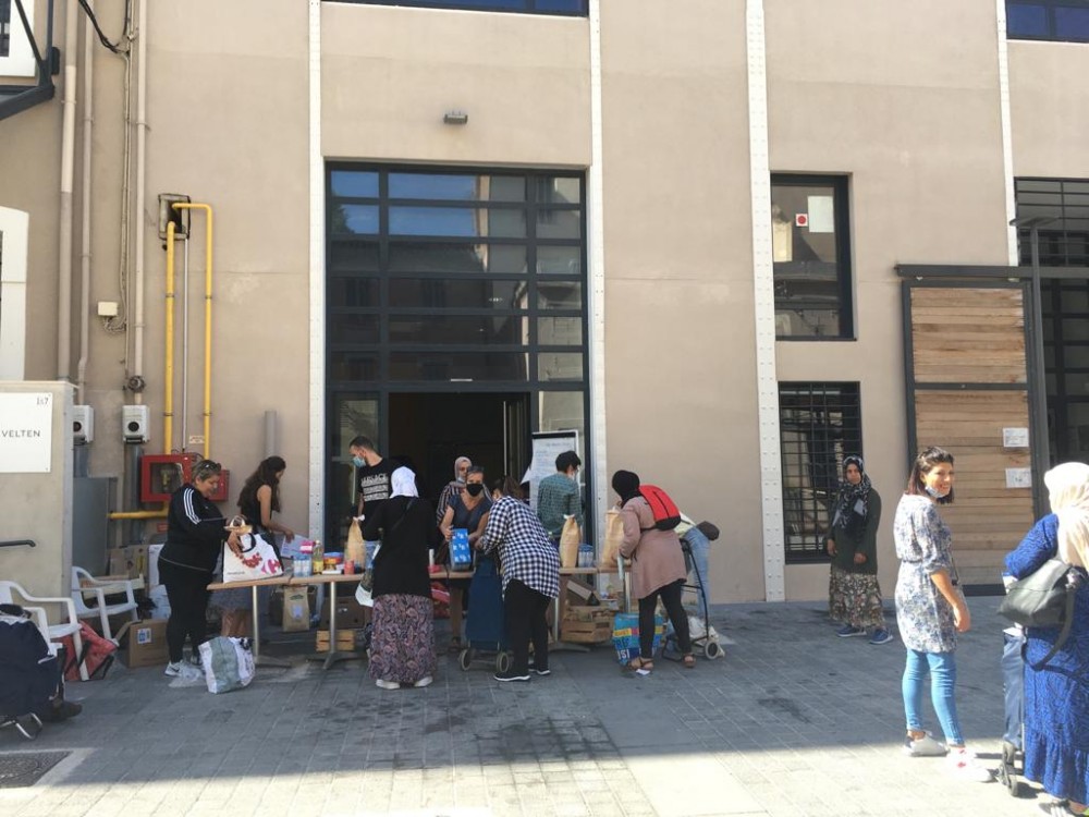 Entraide. Distribution alimentaire pendant le confinement